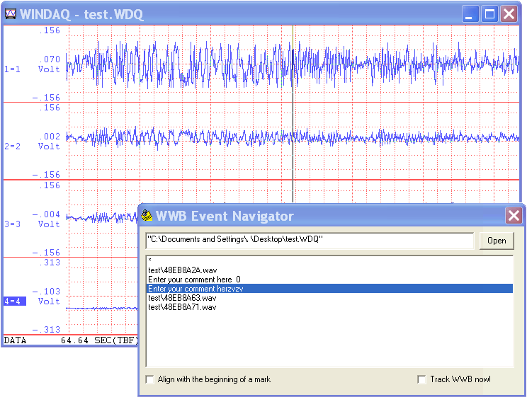 Windaq Add-on: Advanced Event Navigator